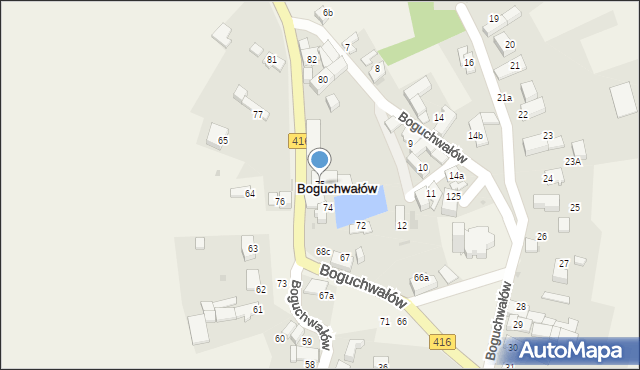 Boguchwałów, Boguchwałów, 75, mapa Boguchwałów