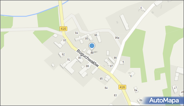 Boguchwałów, Boguchwałów, 89, mapa Boguchwałów