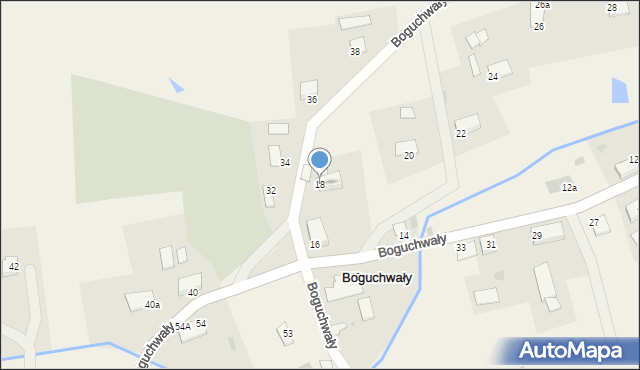 Boguchwały, Boguchwały, 18, mapa Boguchwały