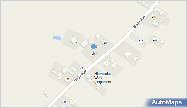 Bogucice, Bogucice, 45, mapa Bogucice