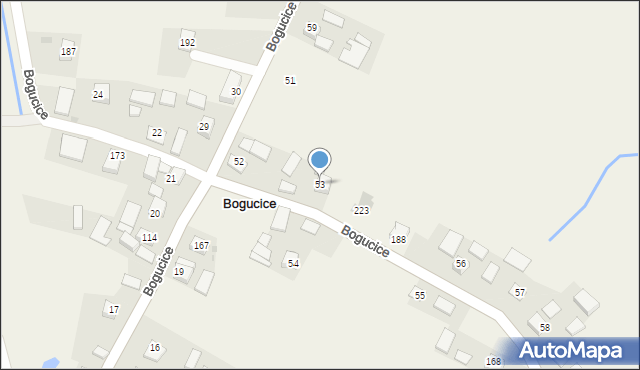 Bogucice, Bogucice, 53, mapa Bogucice