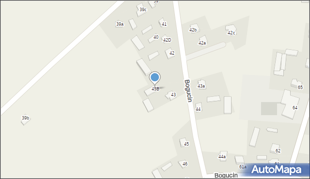 Bogucin, Bogucin, 43B, mapa Bogucin