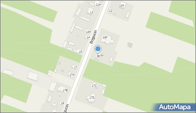 Bogucin, Bogucin, 16, mapa Bogucin