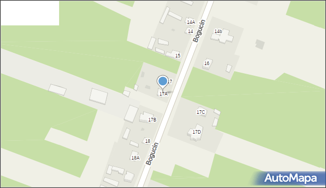 Bogucin, Bogucin, 17A, mapa Bogucin