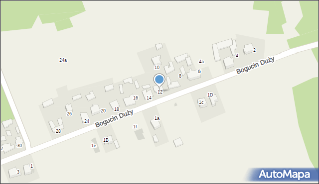 Bogucin Duży, Bogucin Duży, 12, mapa Bogucin Duży