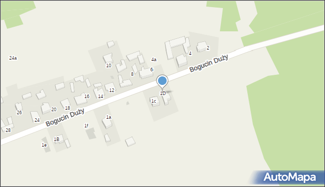 Bogucin Duży, Bogucin Duży, 1D, mapa Bogucin Duży