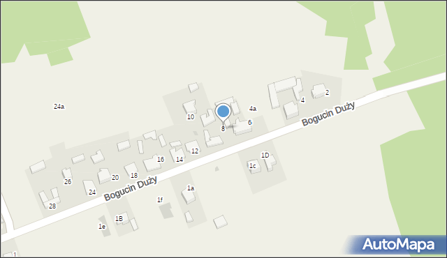 Bogucin Duży, Bogucin Duży, 8, mapa Bogucin Duży