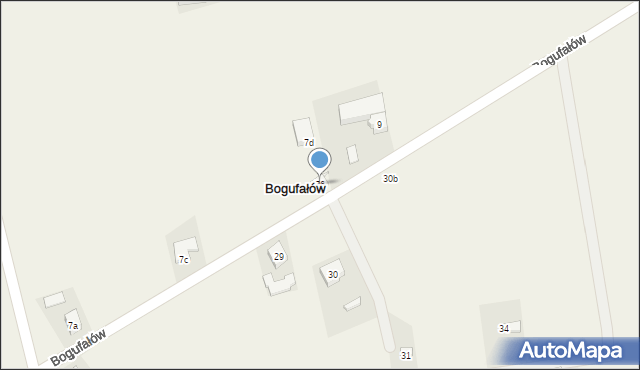 Bogufałów, Bogufałów, 76, mapa Bogufałów