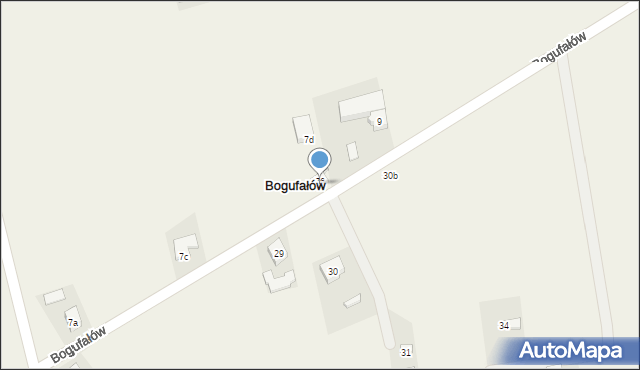 Bogufałów, Bogufałów, 7B, mapa Bogufałów