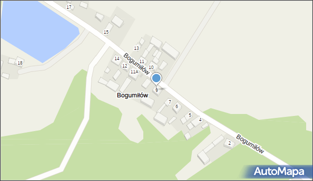 Bogumiłów, Bogumiłów, 9, mapa Bogumiłów