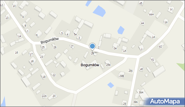 Bogumiłów, Bogumiłów, 28, mapa Bogumiłów