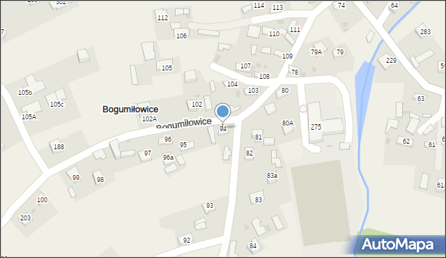 Bogumiłowice, Bogumiłowice, 94, mapa Bogumiłowice