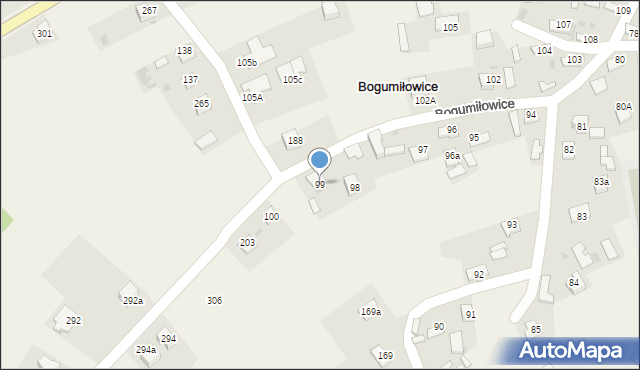 Bogumiłowice, Bogumiłowice, 99, mapa Bogumiłowice