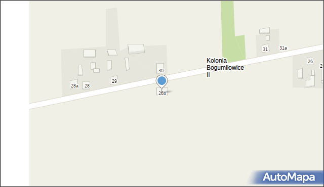 Bogumiłowice, Bogumiłowice, 26b, mapa Bogumiłowice