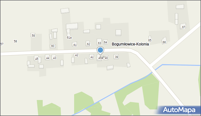 Bogumiłowice, Bogumiłowice, 40a, mapa Bogumiłowice