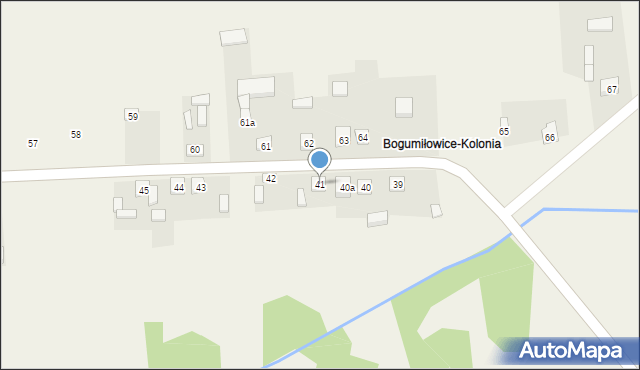 Bogumiłowice, Bogumiłowice, 41, mapa Bogumiłowice