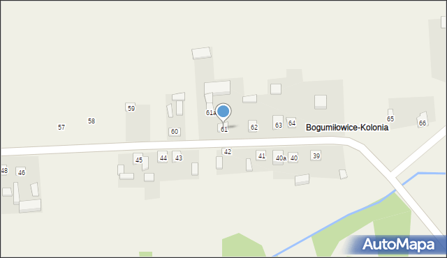 Bogumiłowice, Bogumiłowice, 61, mapa Bogumiłowice