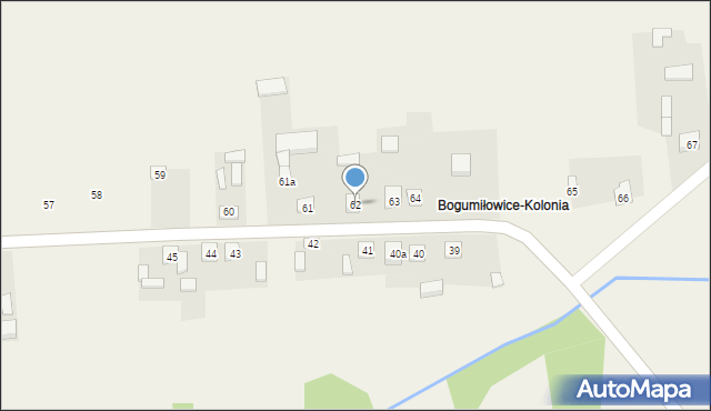 Bogumiłowice, Bogumiłowice, 62, mapa Bogumiłowice