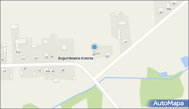 Bogumiłowice, Bogumiłowice, 65, mapa Bogumiłowice