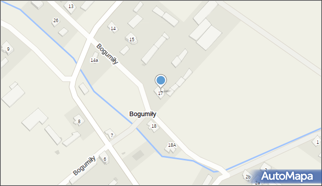 Bogumiły, Bogumiły, 17, mapa Bogumiły