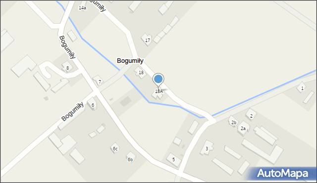 Bogumiły, Bogumiły, 18A, mapa Bogumiły