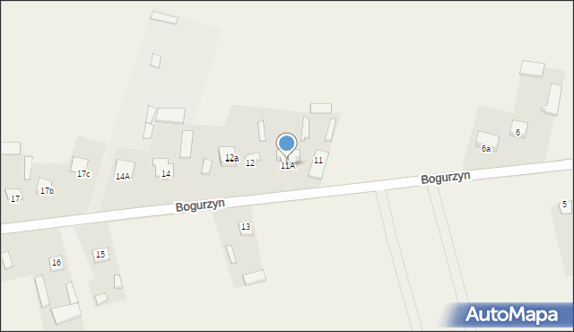 Bogurzyn, Bogurzyn, 11A, mapa Bogurzyn