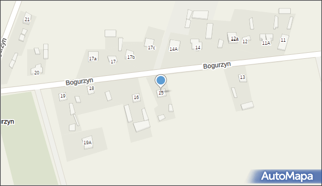 Bogurzyn, Bogurzyn, 15, mapa Bogurzyn