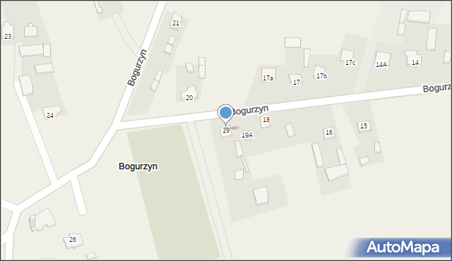 Bogurzyn, Bogurzyn, 19, mapa Bogurzyn