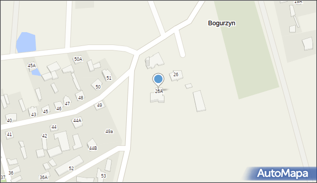 Bogurzyn, Bogurzyn, 26A, mapa Bogurzyn