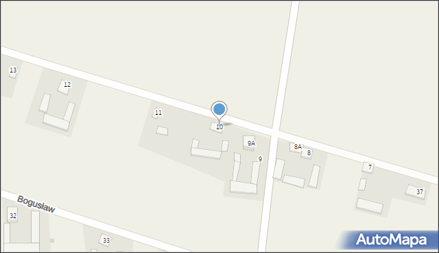 Bogusław, Bogusław, 10, mapa Bogusław