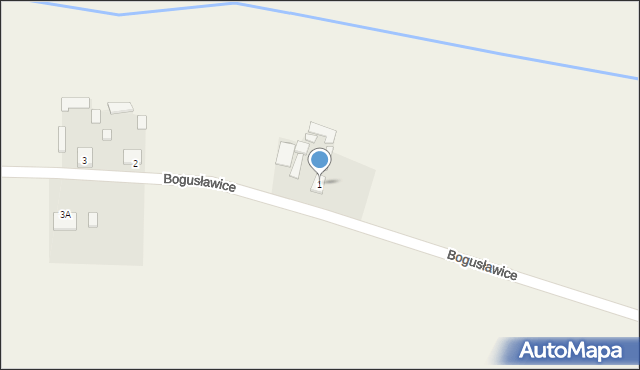 Bogusławice, Bogusławice, 1, mapa Bogusławice