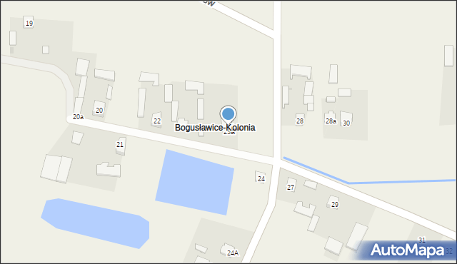 Bogusławice, Bogusławice, 23a, mapa Bogusławice