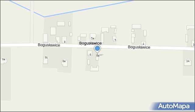 Bogusławice, Bogusławice, 6a, mapa Bogusławice