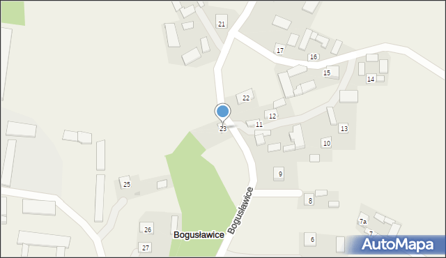 Bogusławice, Bogusławice, 23, mapa Bogusławice