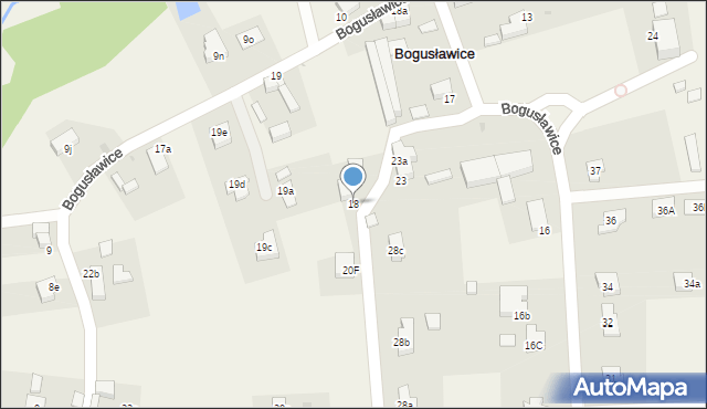 Bogusławice, Bogusławice, 18, mapa Bogusławice