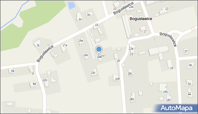 Bogusławice, Bogusławice, 19a, mapa Bogusławice