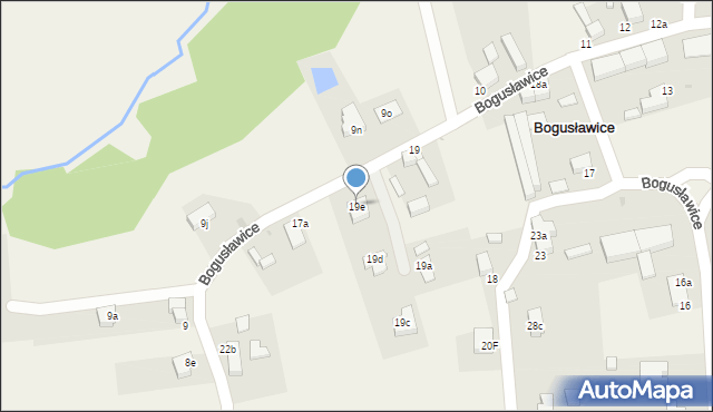 Bogusławice, Bogusławice, 19e, mapa Bogusławice