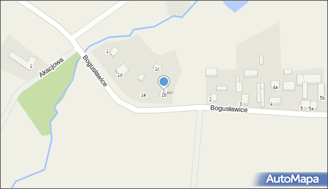 Bogusławice, Bogusławice, 1b, mapa Bogusławice