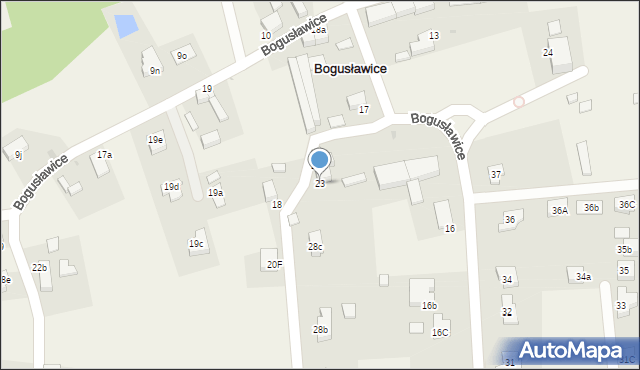 Bogusławice, Bogusławice, 23, mapa Bogusławice