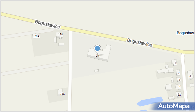 Bogusławice, Bogusławice, 1a, mapa Bogusławice