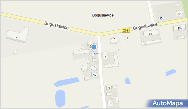 Bogusławice, Bogusławice, 2, mapa Bogusławice