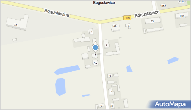 Bogusławice, Bogusławice, 5, mapa Bogusławice