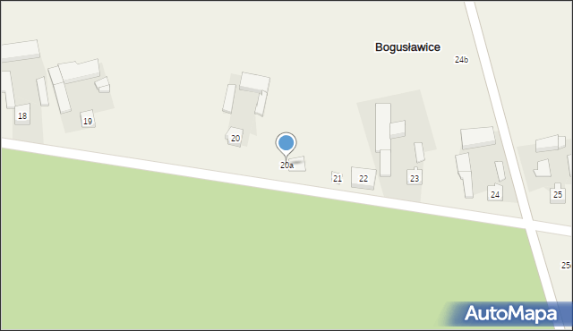 Bogusławice, Bogusławice, 20a, mapa Bogusławice