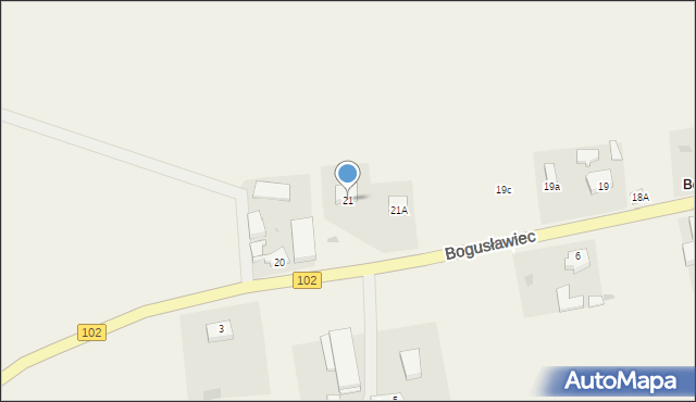 Bogusławiec, Bogusławiec, 21, mapa Bogusławiec