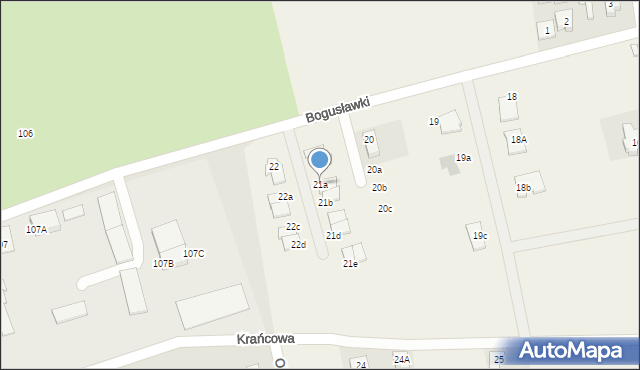 Bogusławki, Bogusławki, 21a, mapa Bogusławki