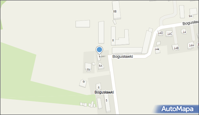 Bogusławki, Bogusławki, 7, mapa Bogusławki