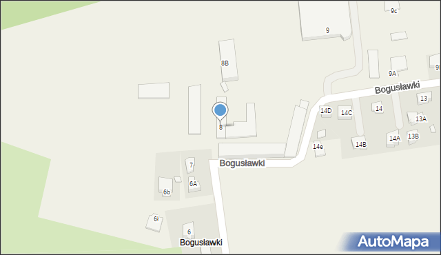 Bogusławki, Bogusławki, 8, mapa Bogusławki