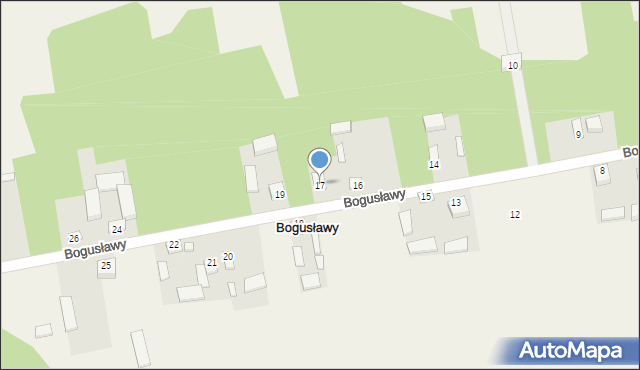 Bogusławy, Bogusławy, 17, mapa Bogusławy