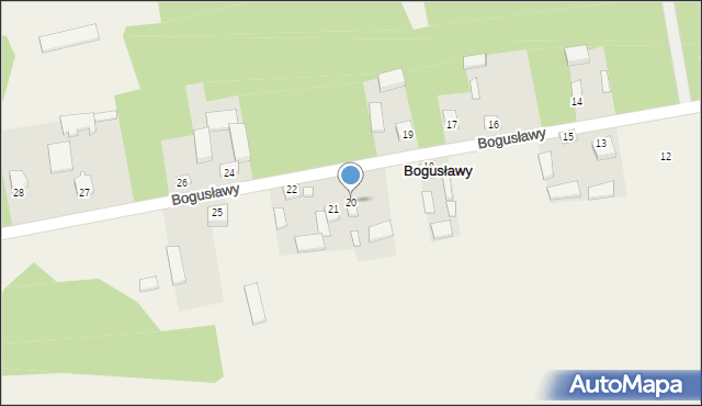 Bogusławy, Bogusławy, 20, mapa Bogusławy