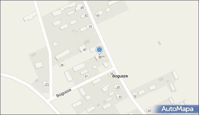 Bogusze, Bogusze, 38, mapa Bogusze